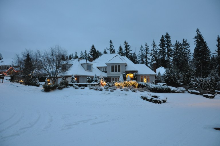 Beaver Lake Estates in Winter